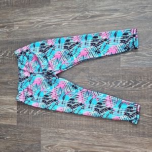 Colorful Abstract Leggings Large
